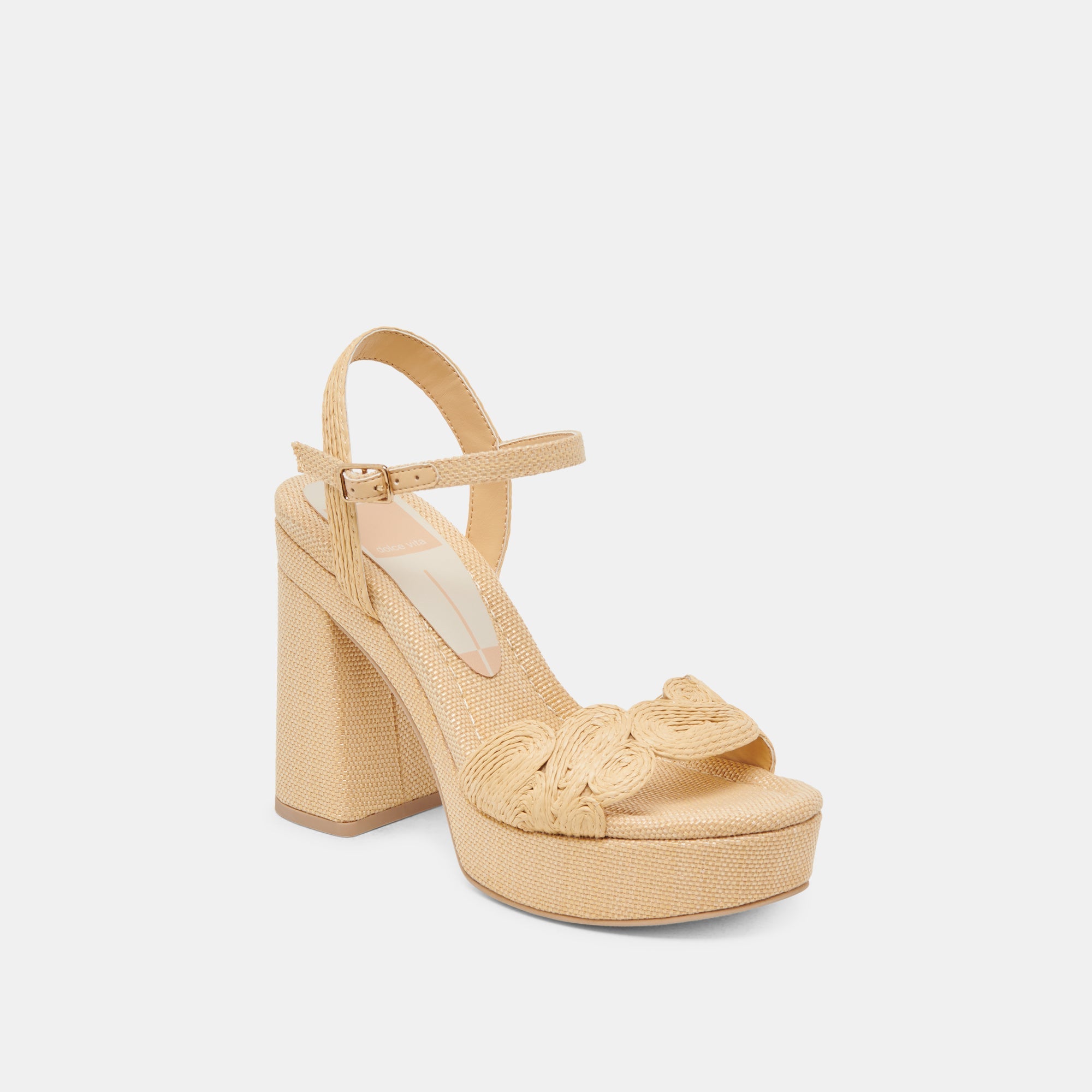 TINAYA HEELS LT NATURAL RAFFIA | Women Dolce Vita