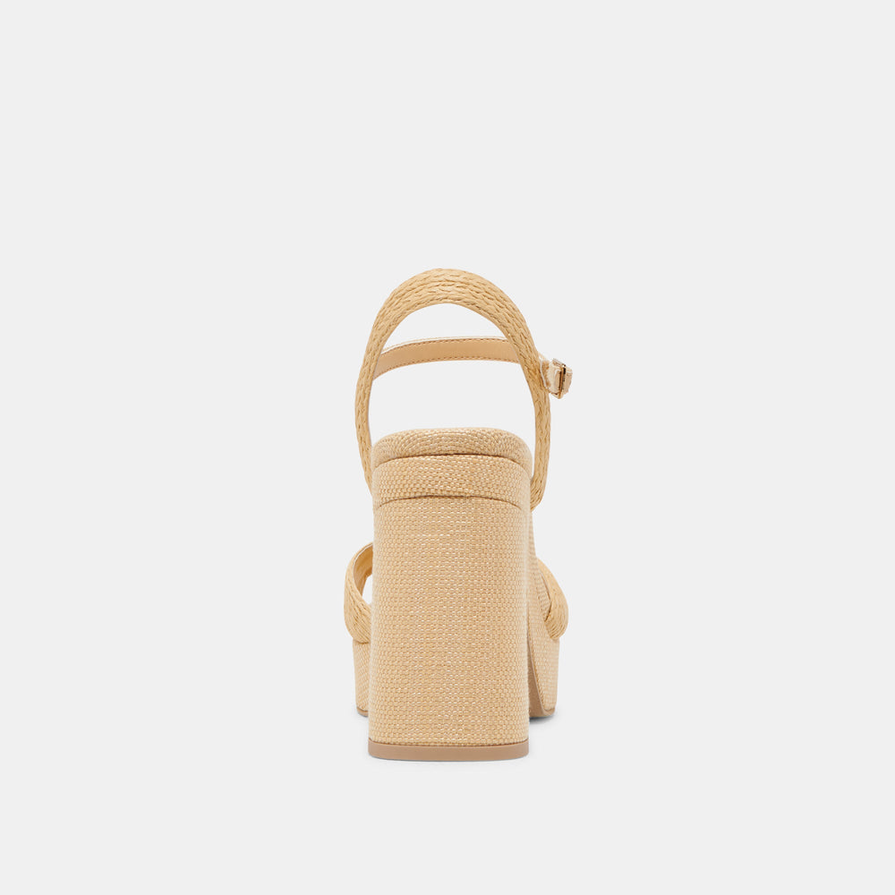 TINAYA HEELS LT NATURAL RAFFIA | Women Dolce Vita
