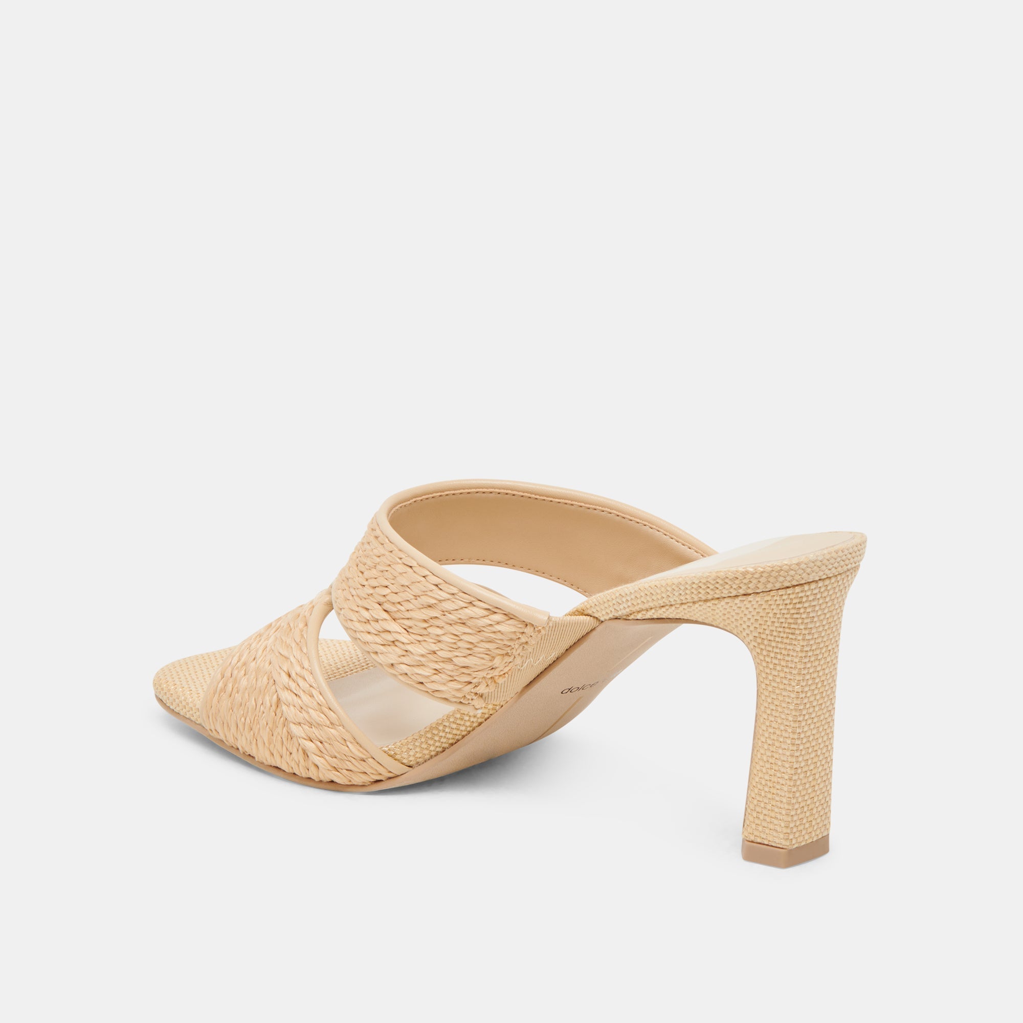 Gitel Lt Natural Raffia Heels | Women Dolce Vita