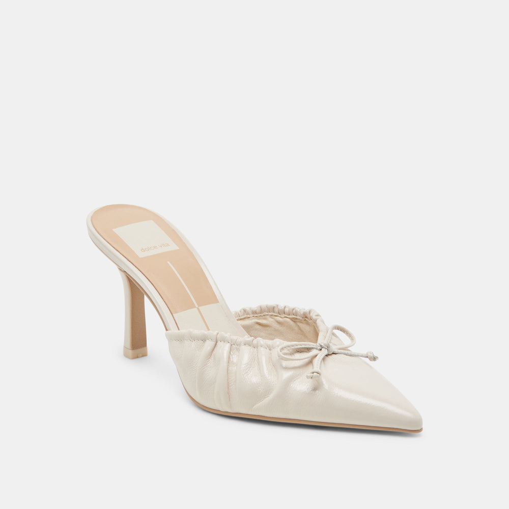 KAIRI HEELS IVORY CRINKLE PATENT | Dolce Vita Women