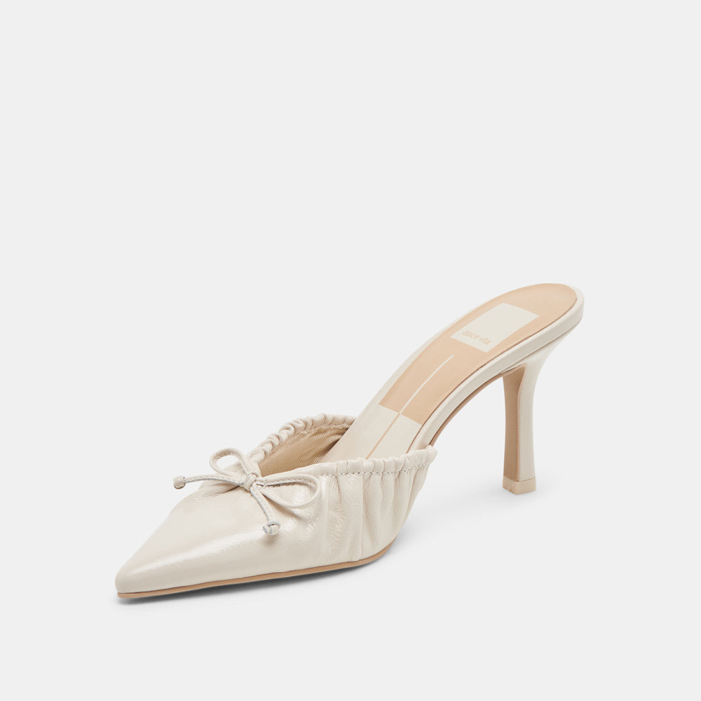KAIRI HEELS IVORY CRINKLE PATENT | Dolce Vita Women