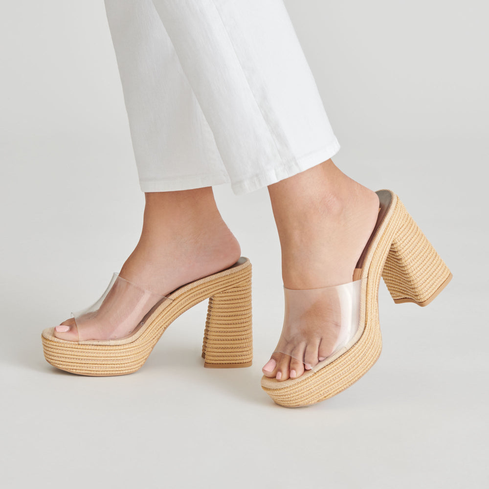LICHIA HEELS NATURAL VINYL | Dolce Vita Women