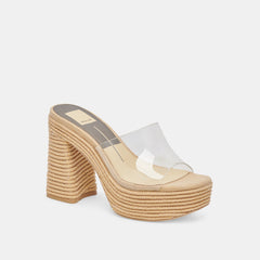 LICHIA HEELS NATURAL VINYL | Dolce Vita Women