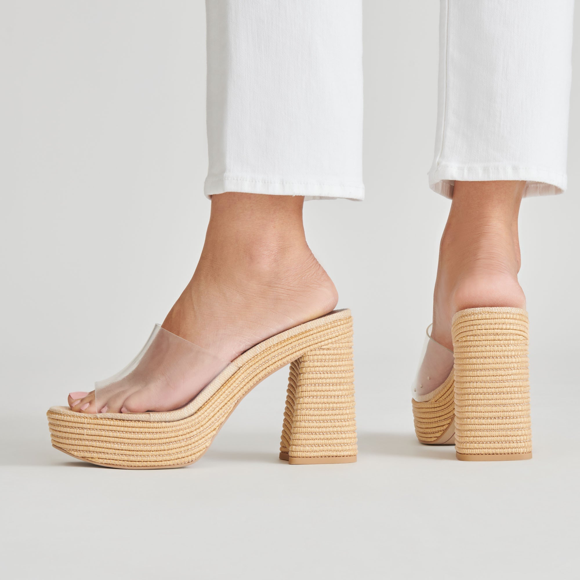 LICHIA HEELS NATURAL VINYL | Dolce Vita Women