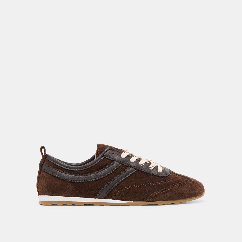 Viper Dk Brown Suede Sneakers | Dolce Vita Women