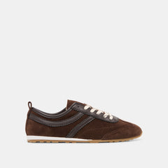 Viper Dk Brown Suede Sneakers | Dolce Vita Women