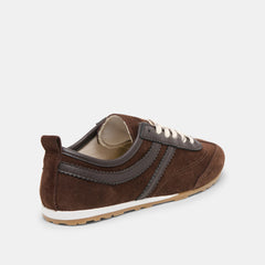Viper Dk Brown Suede Sneakers | Dolce Vita Women
