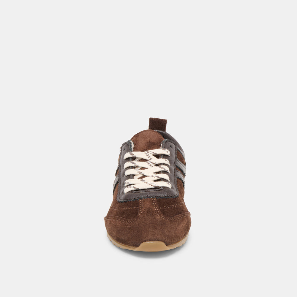 Viper Dk Brown Suede Sneakers | Dolce Vita Women