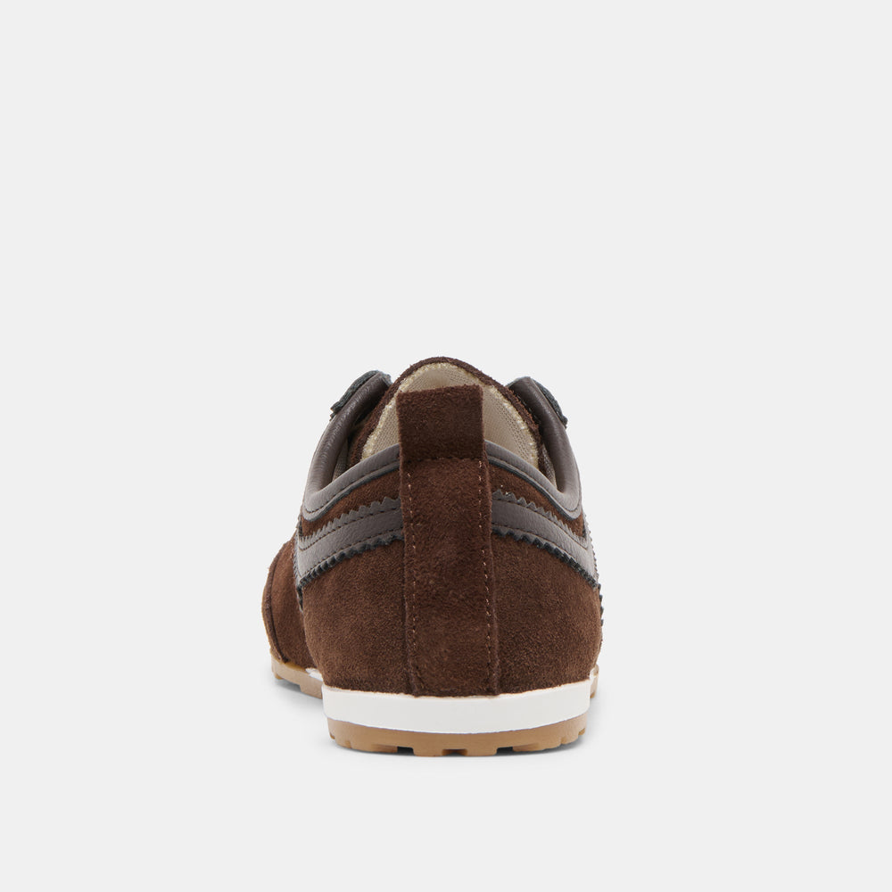 Viper Dk Brown Suede Sneakers | Dolce Vita Women