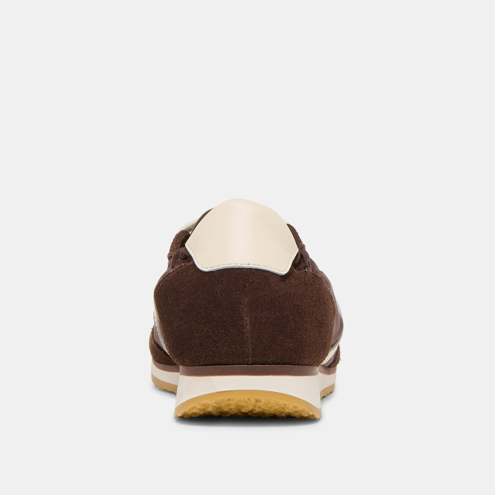 Sariya Dk Brown Nylon Sneakers | Women Dolce Vita