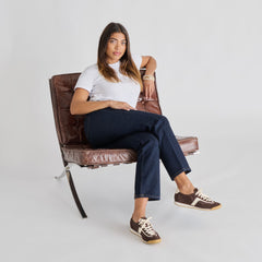 Sariya Dk Brown Nylon Sneakers | Women Dolce Vita