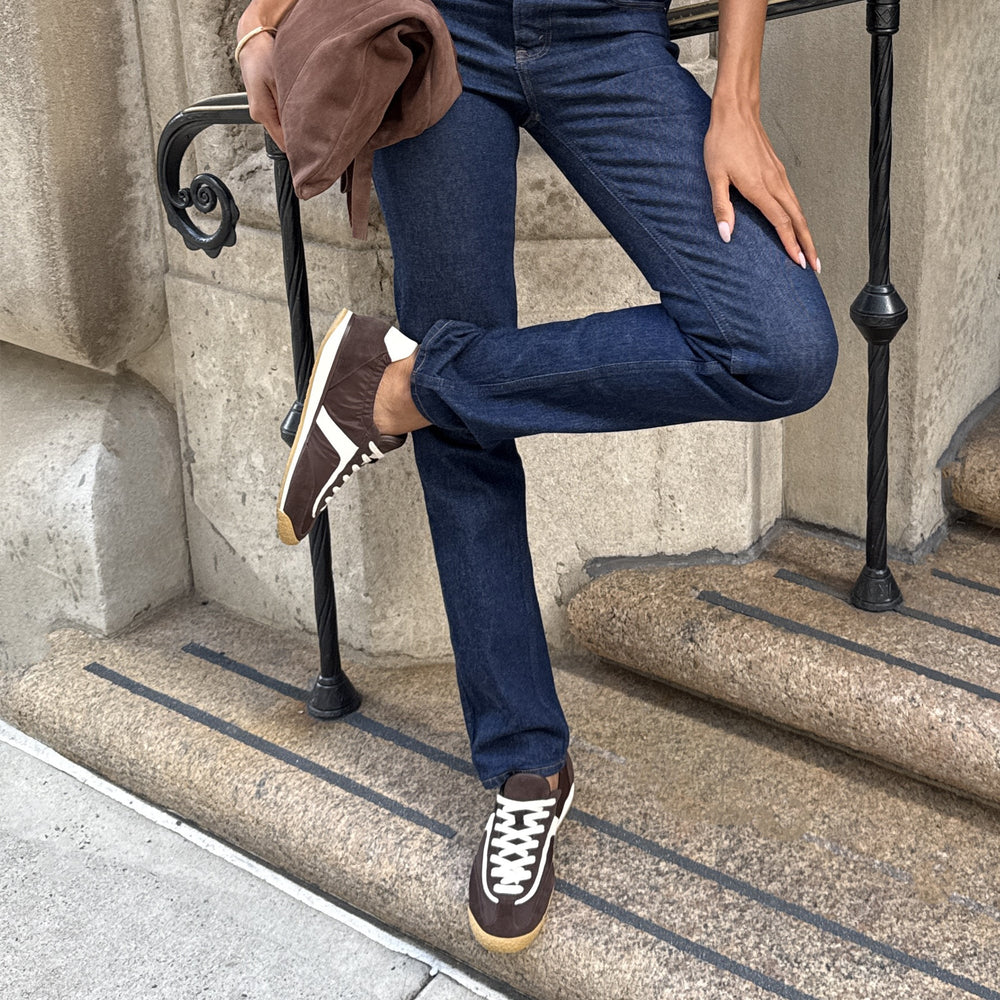 Sariya Dk Brown Nylon Sneakers | Women Dolce Vita
