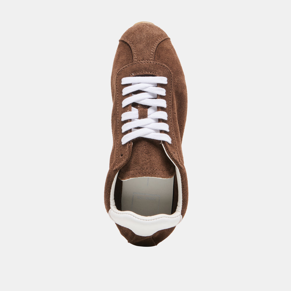 Serina Dk Brown Suede Sneakers | Dolce Vita Women