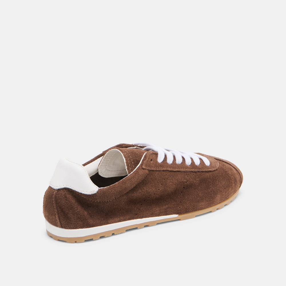 Serina Dk Brown Suede Sneakers | Dolce Vita Women