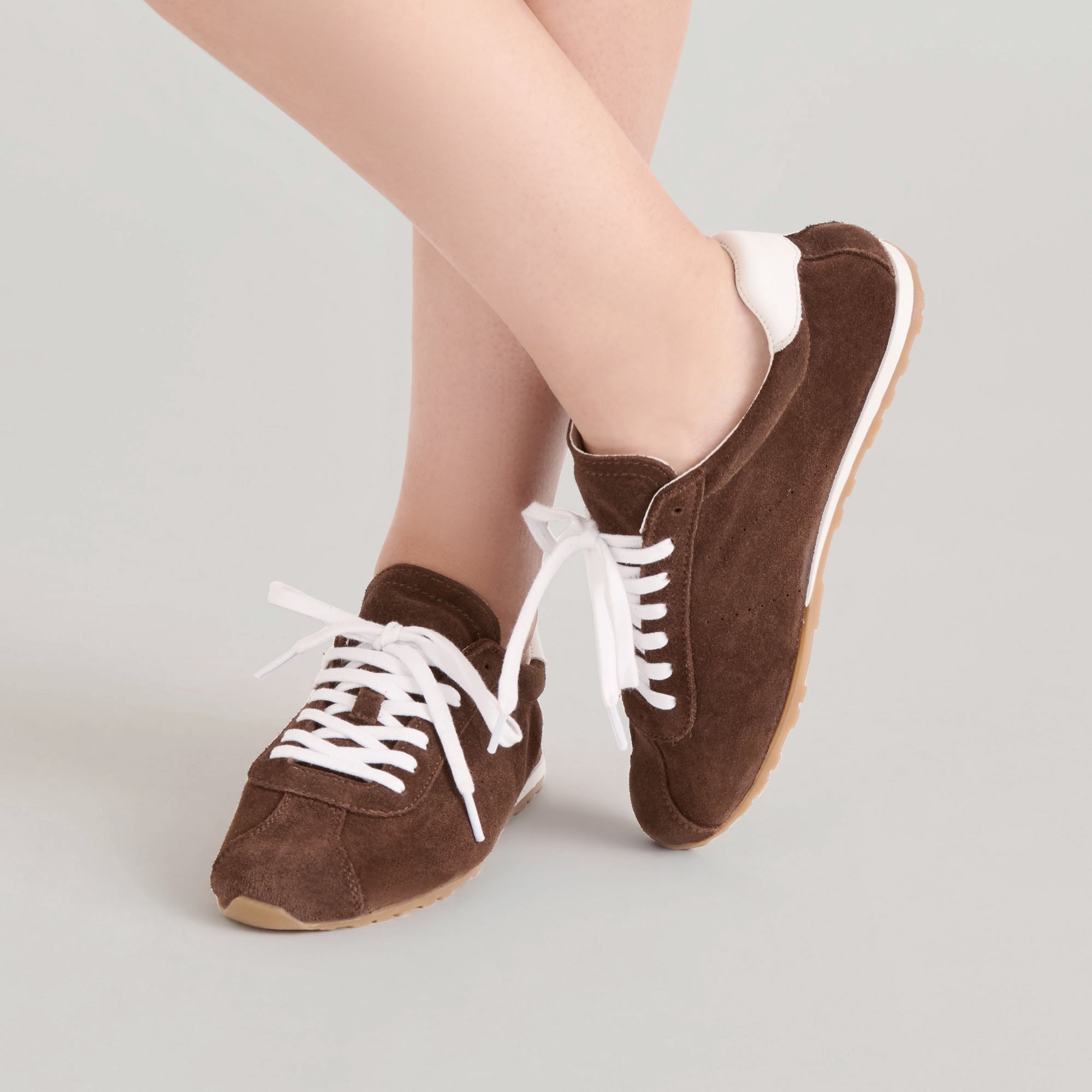 Serina Dk Brown Suede Sneakers | Dolce Vita Women