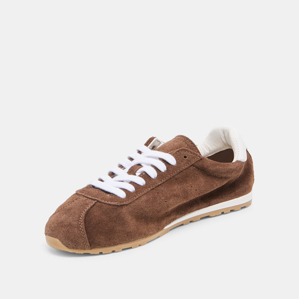 Serina Dk Brown Suede Sneakers | Dolce Vita Women