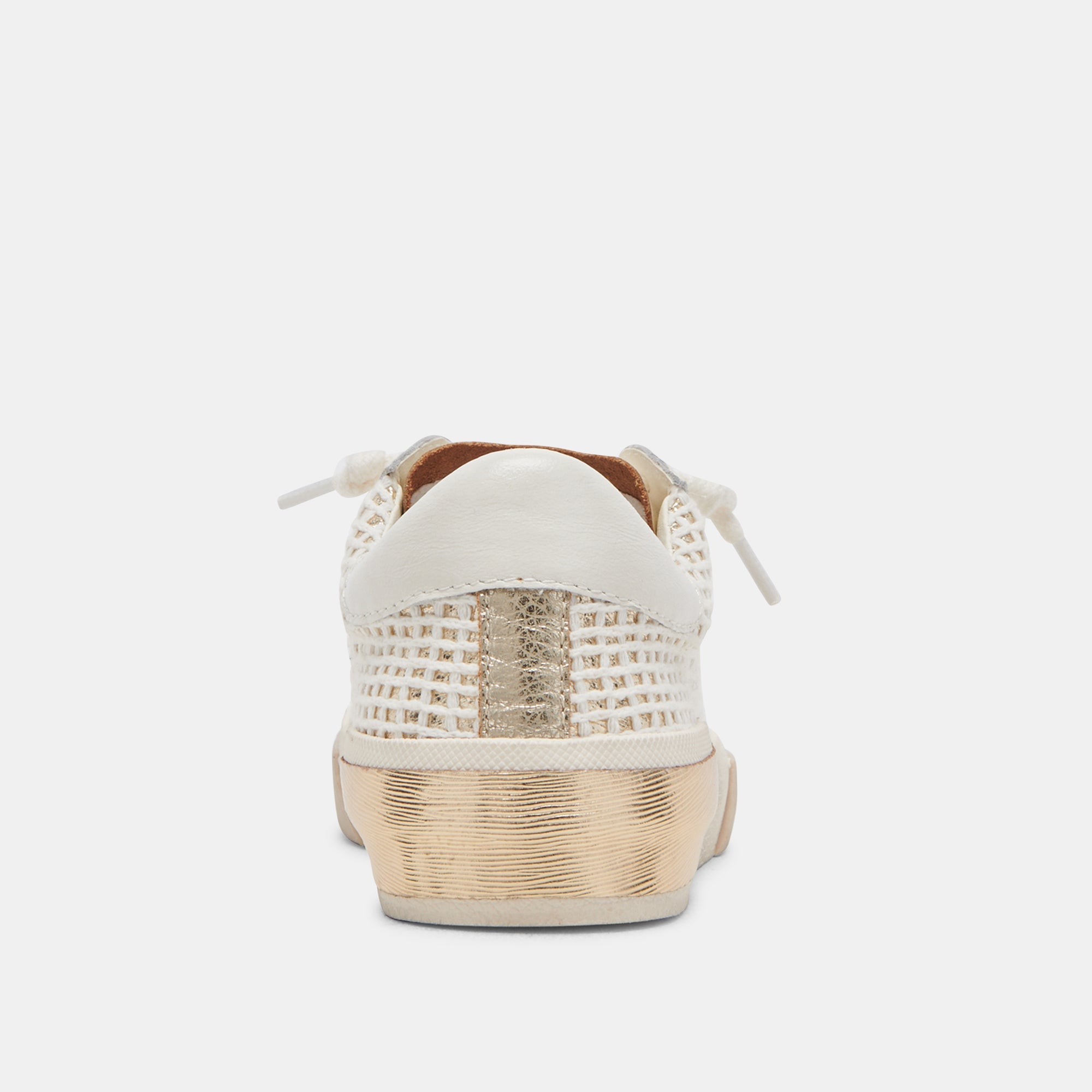 ZINA SNEAKERS BONE GOLD WOVEN | Dolce Vita Women
