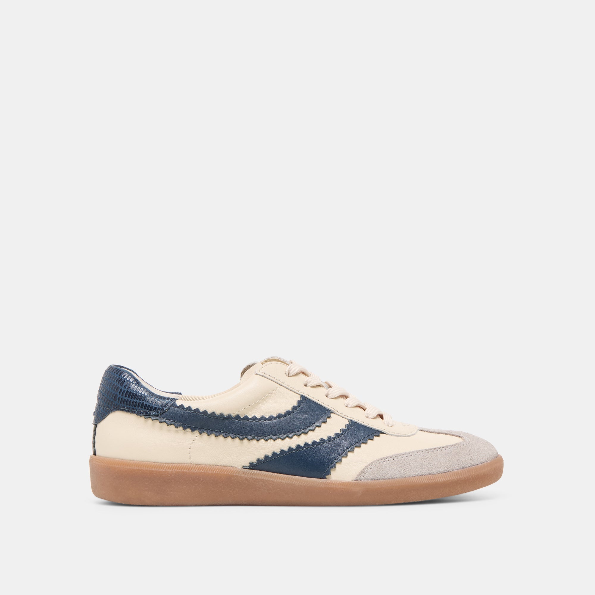 Merit White Navy Leather Sneakers | Dolce Vita Women