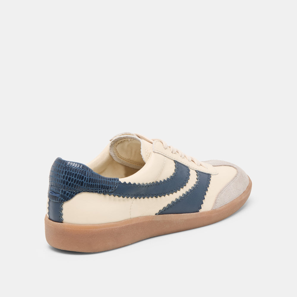 Merit White Navy Leather Sneakers | Dolce Vita Women