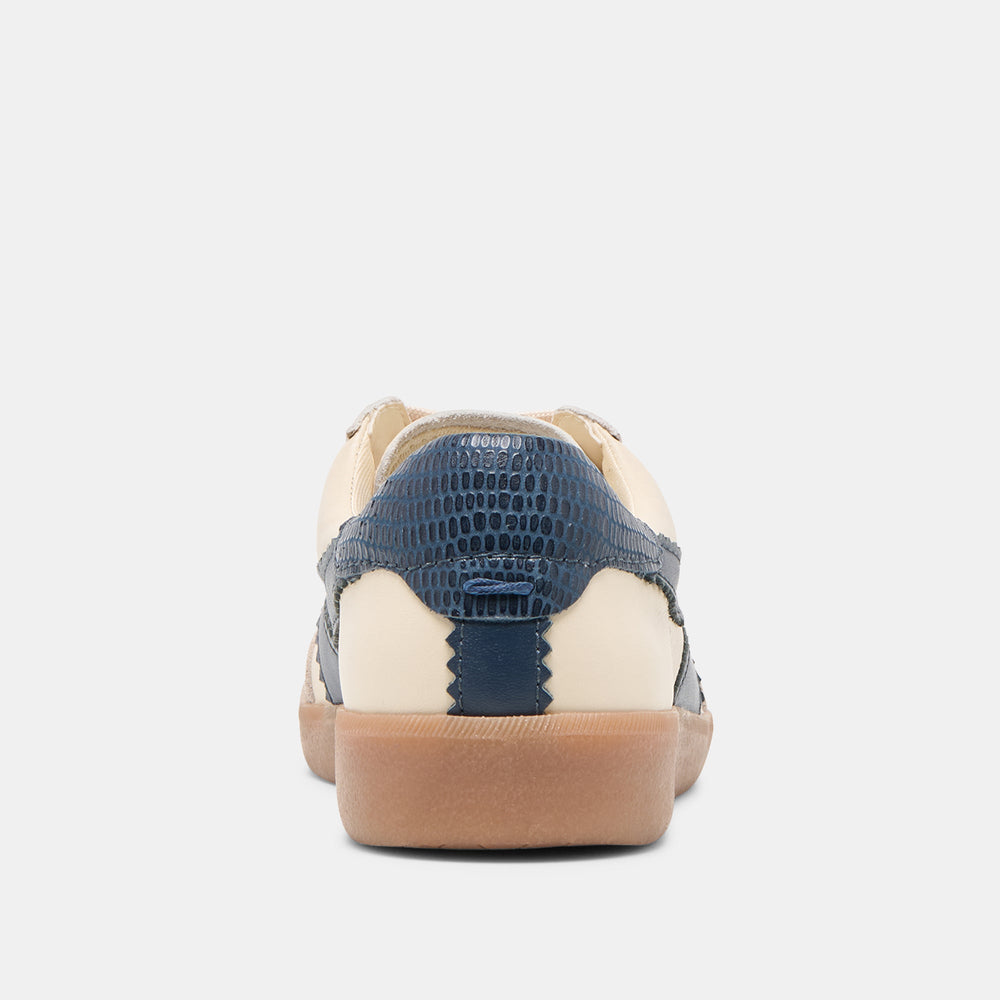 Merit White Navy Leather Sneakers | Dolce Vita Women