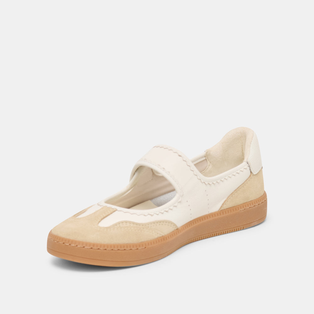 Nanet Ivory Multi Leather Sneakers | Dolce Vita Women