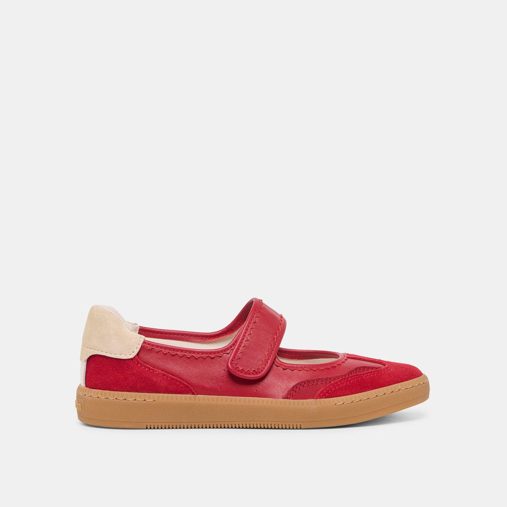 Nanet Crimson Leather Sneakers | Women Dolce Vita