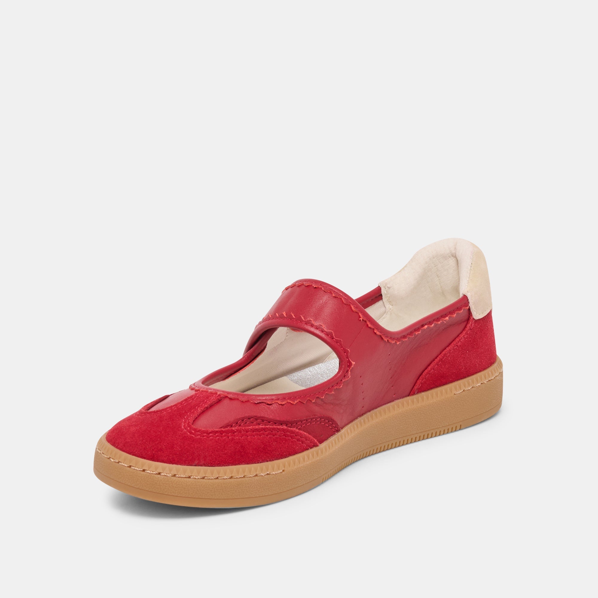 Nanet Crimson Leather Sneakers | Women Dolce Vita
