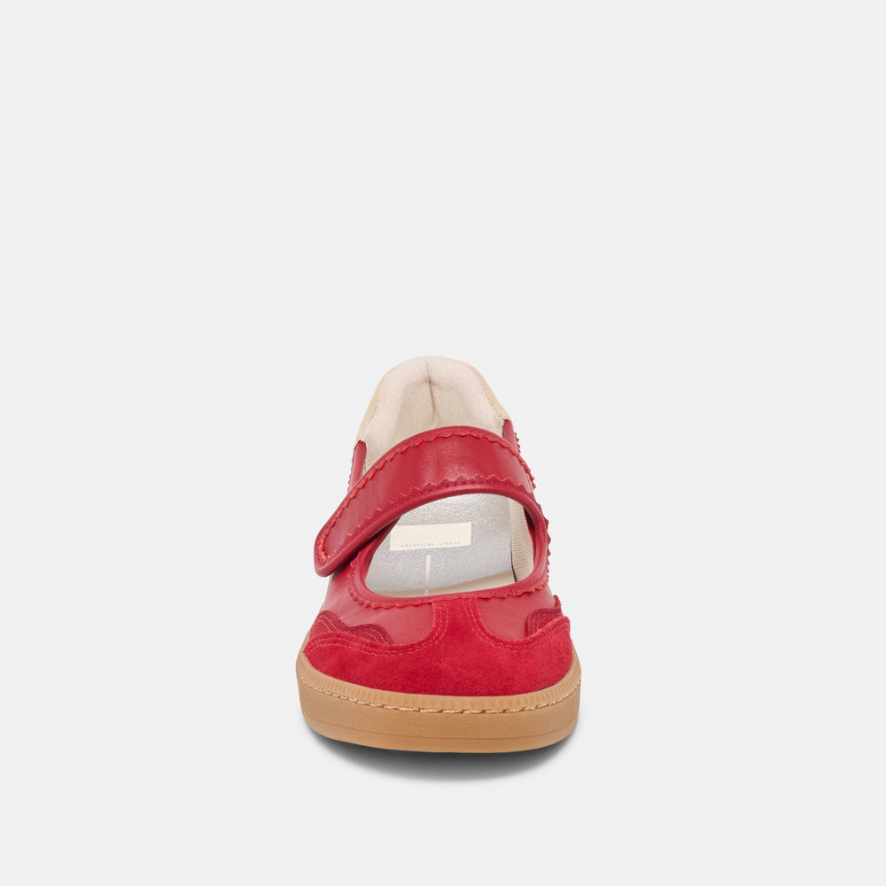 Nanet Crimson Leather Sneakers | Women Dolce Vita
