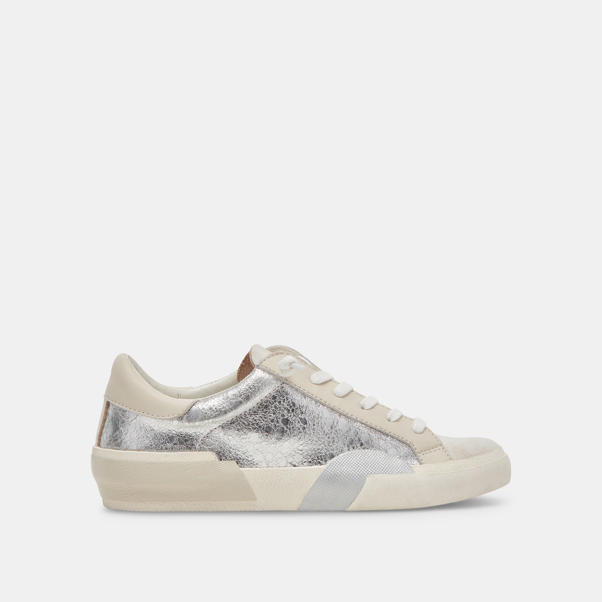 Zina Sneakers Chrome Distressed Leather | Dolce Vita Women