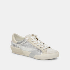 Zina Sneakers Chrome Distressed Leather | Dolce Vita Women