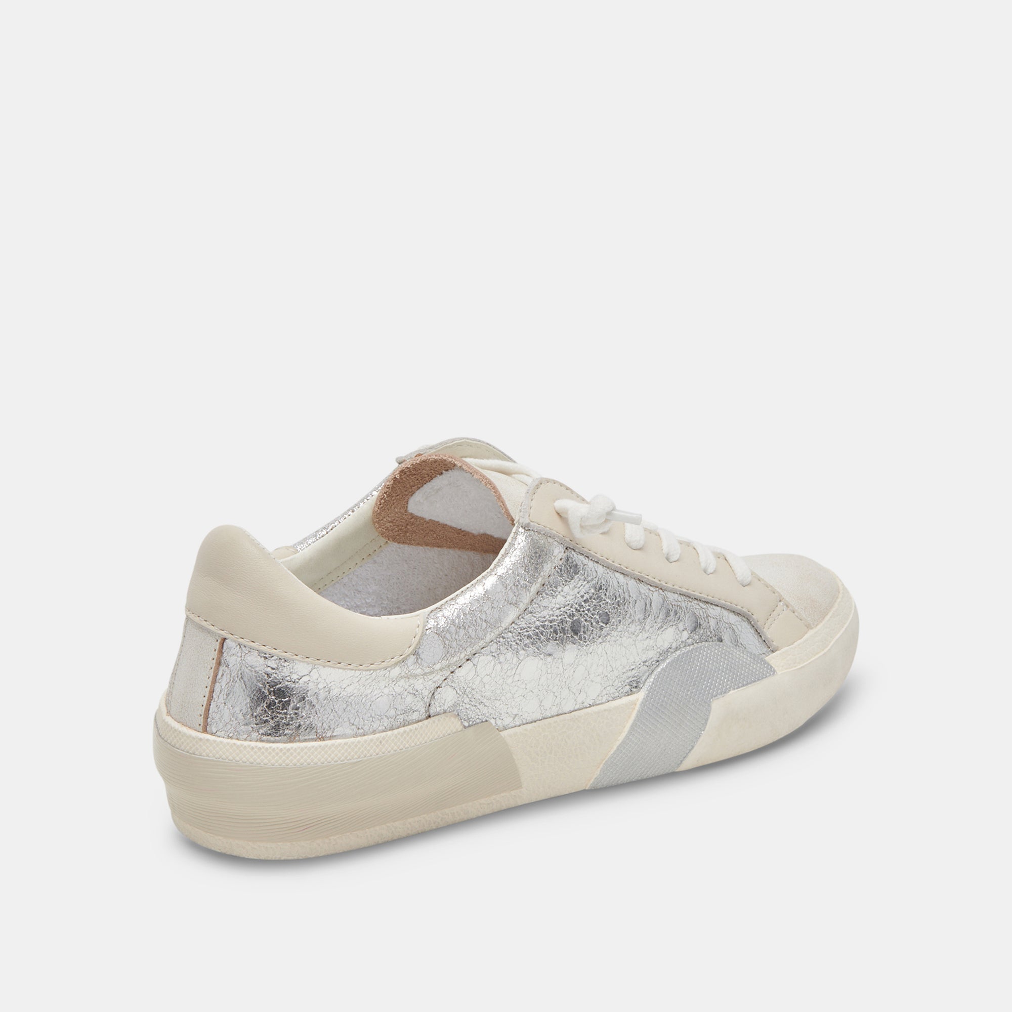 Zina Sneakers Chrome Distressed Leather | Dolce Vita Women