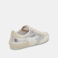 Zina Sneakers Chrome Distressed Leather | Dolce Vita Women