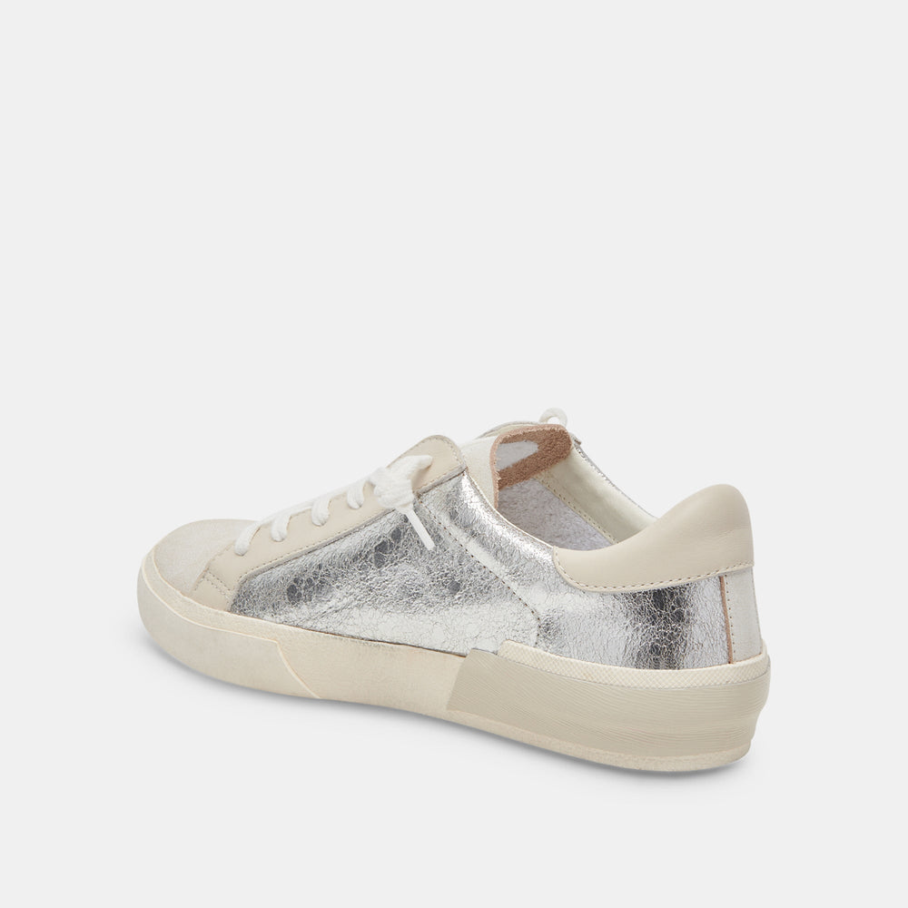 Zina Sneakers Chrome Distressed Leather | Dolce Vita Women
