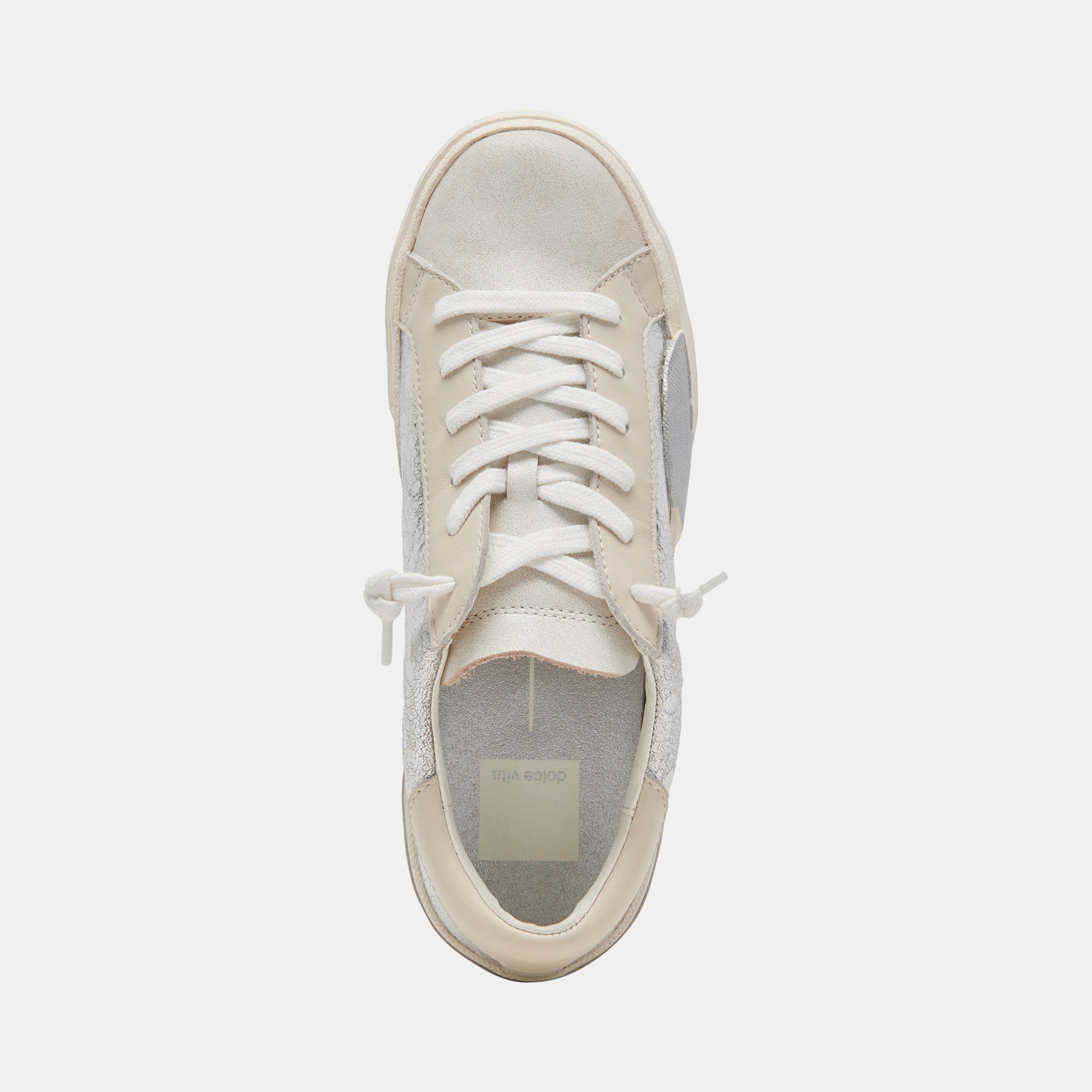 Zina Sneakers Chrome Distressed Leather | Dolce Vita Women