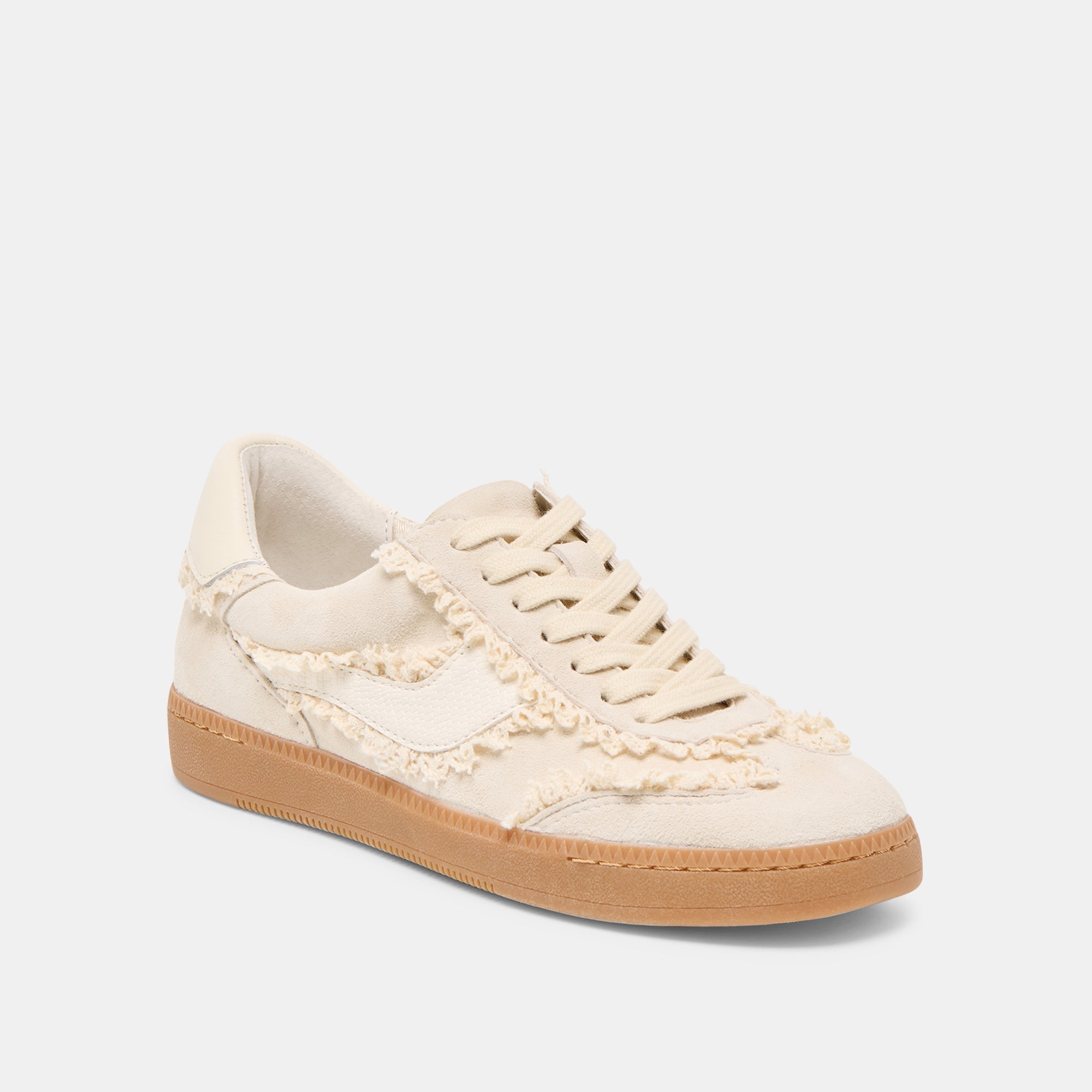 Notice Lace Ivory Suede Sneakers | Dolce Vita Women
