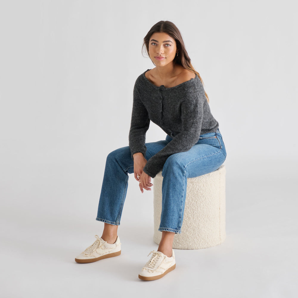 Notice Lace Ivory Suede Sneakers | Dolce Vita Women