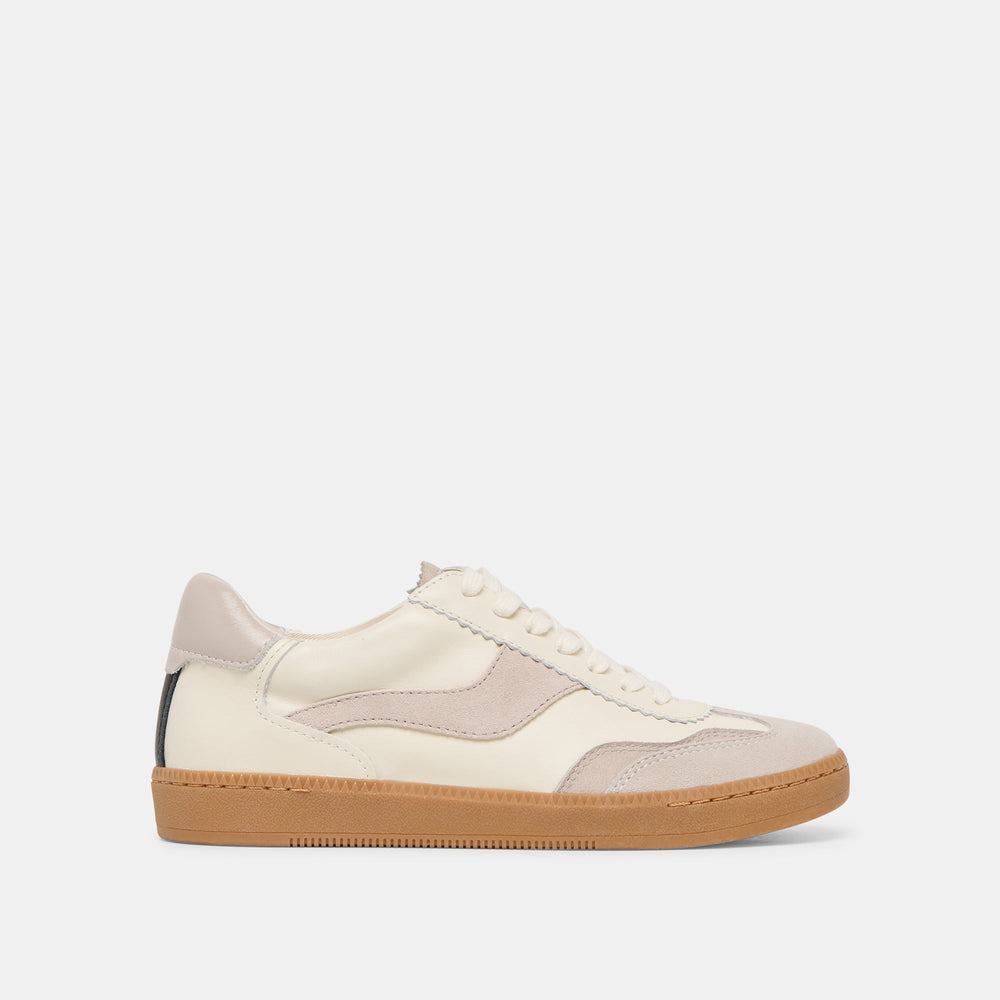 Notice Grey White Leather Sneakers | Women Dolce Vita