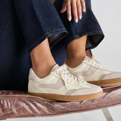 Notice Grey White Leather Sneakers | Women Dolce Vita