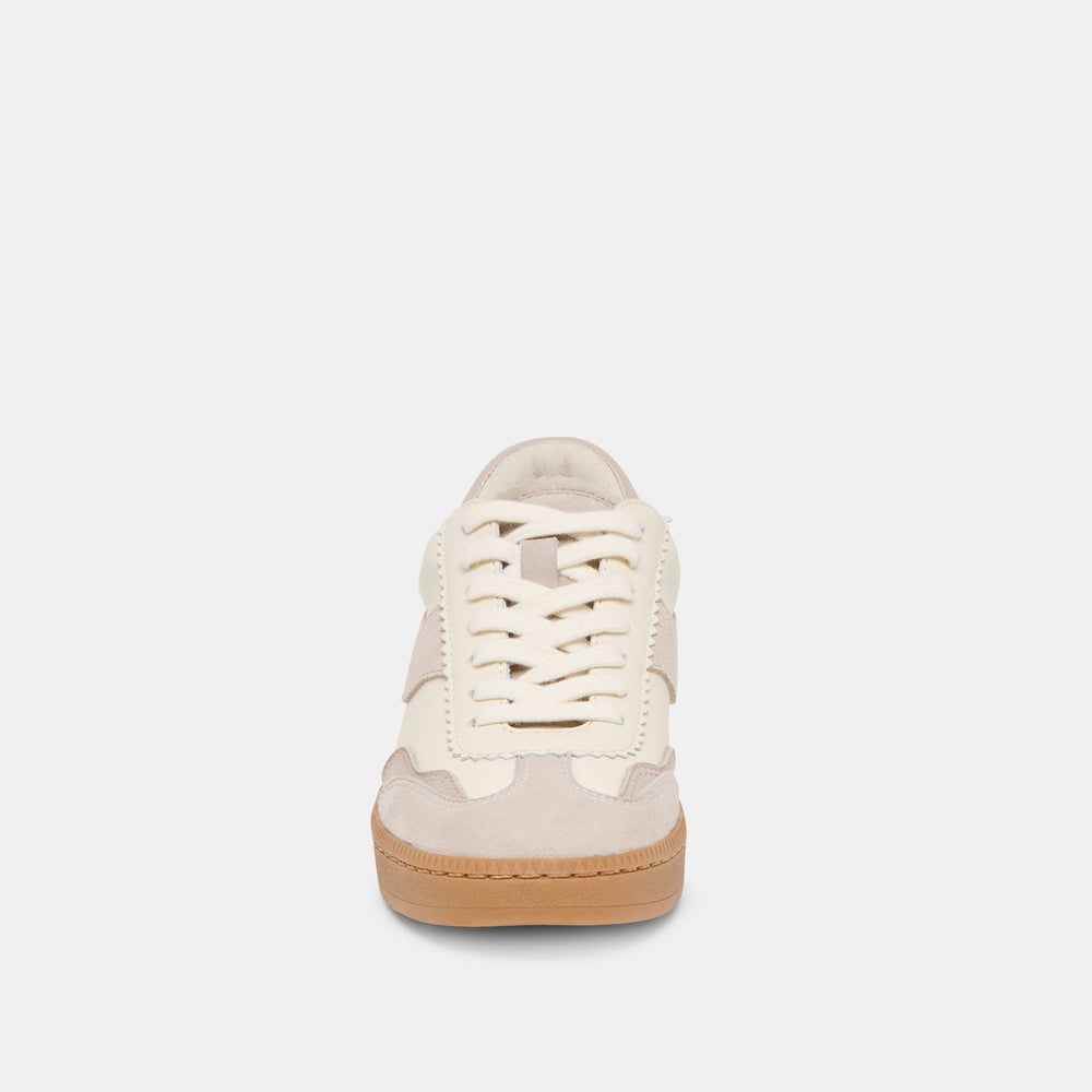 Notice Grey White Leather Sneakers | Women Dolce Vita