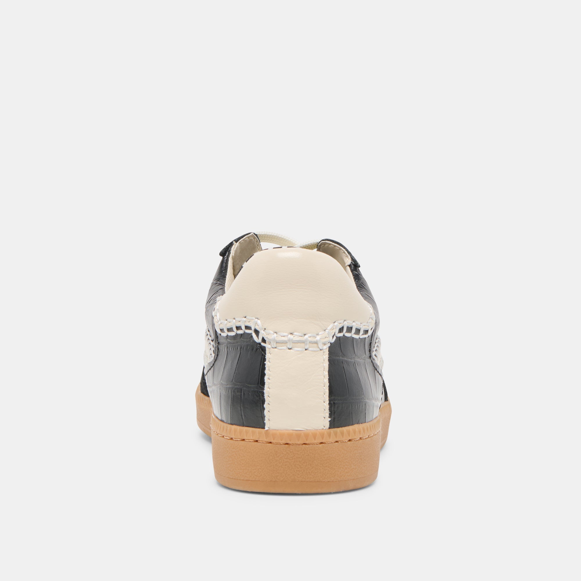 NOTICE STITCH SNEAKERS NOIR CROCO EMBOSSED LEATHER | Dolce Vita Women