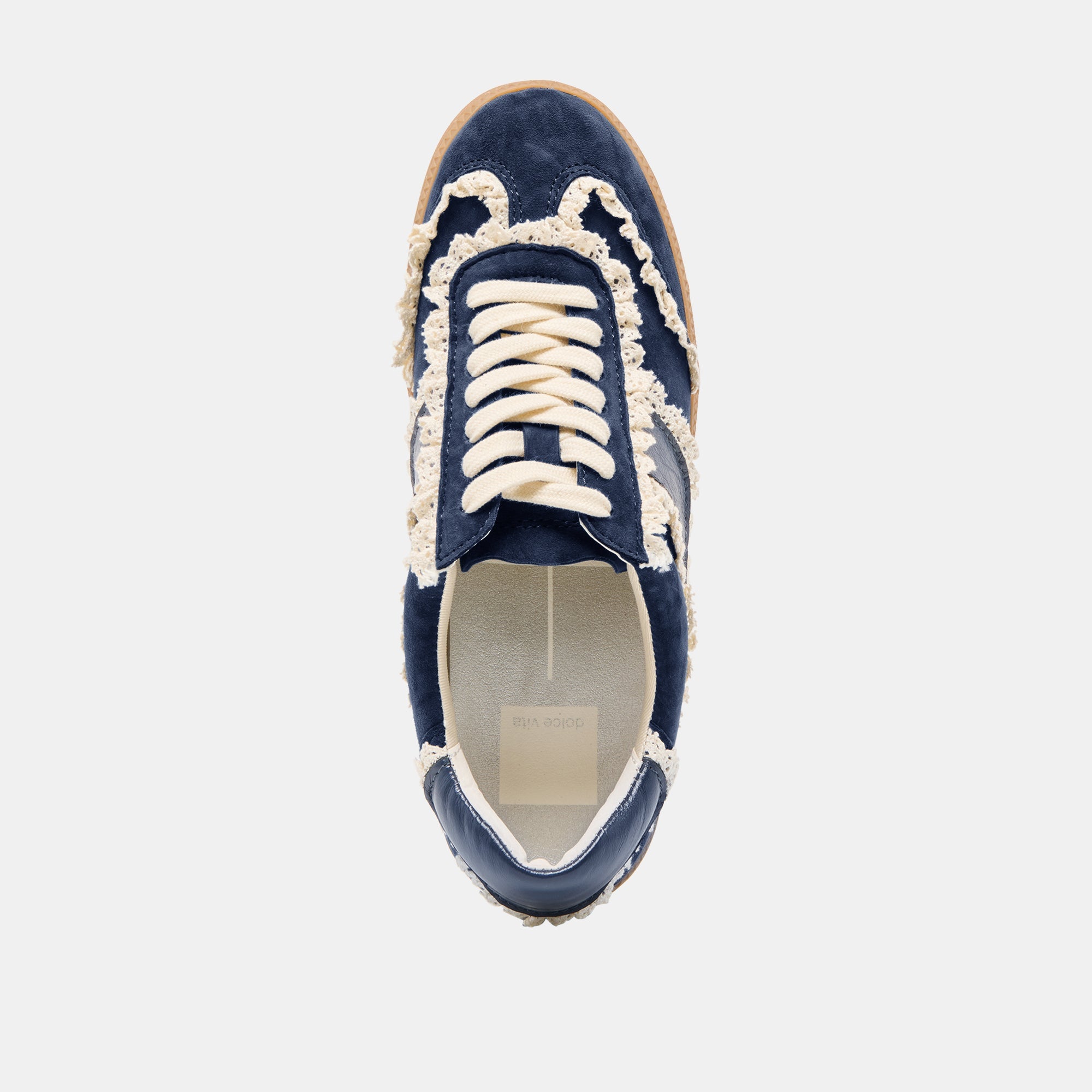 Notice Lace Navy Suede Sneakers | Dolce Vita Women