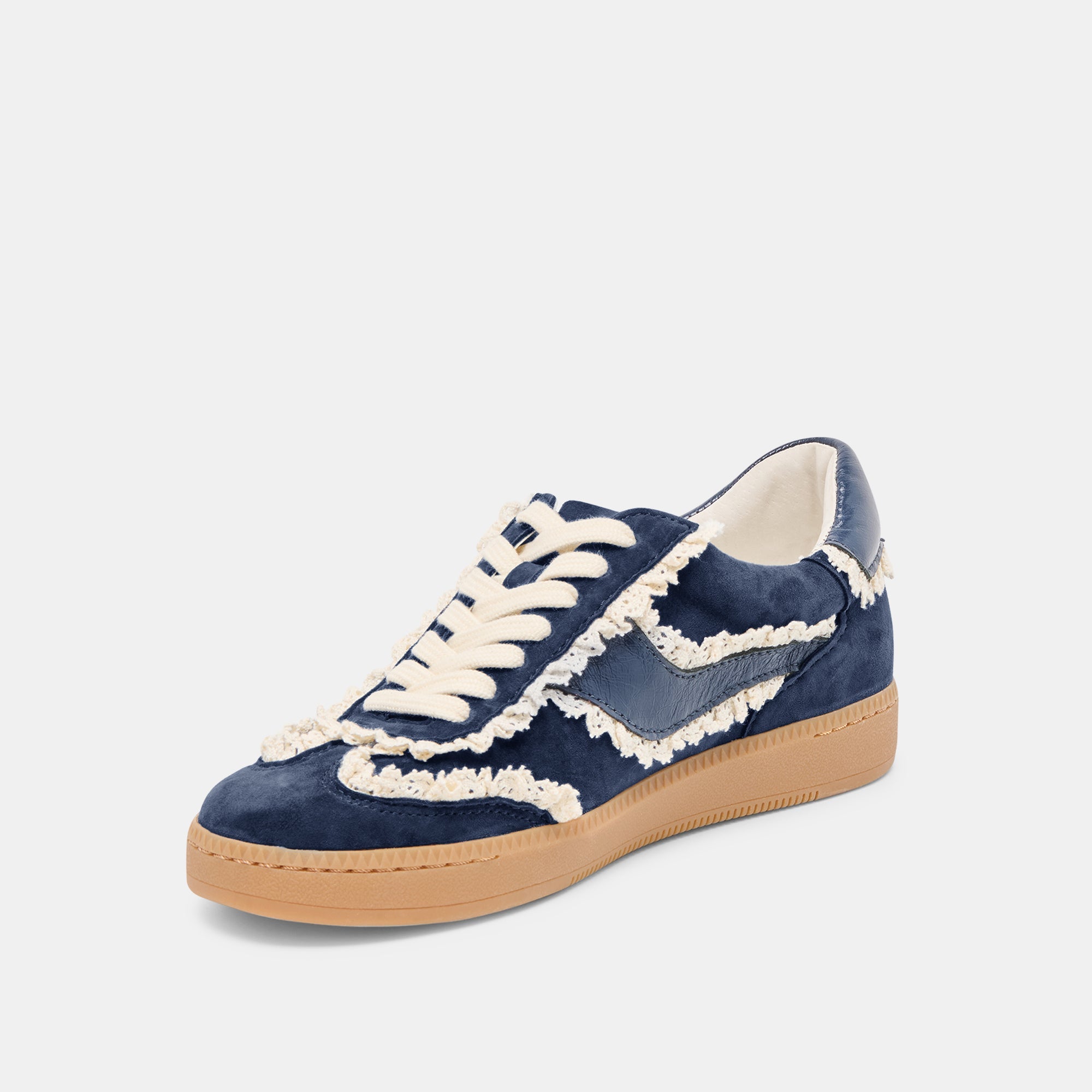 Notice Lace Navy Suede Sneakers | Dolce Vita Women