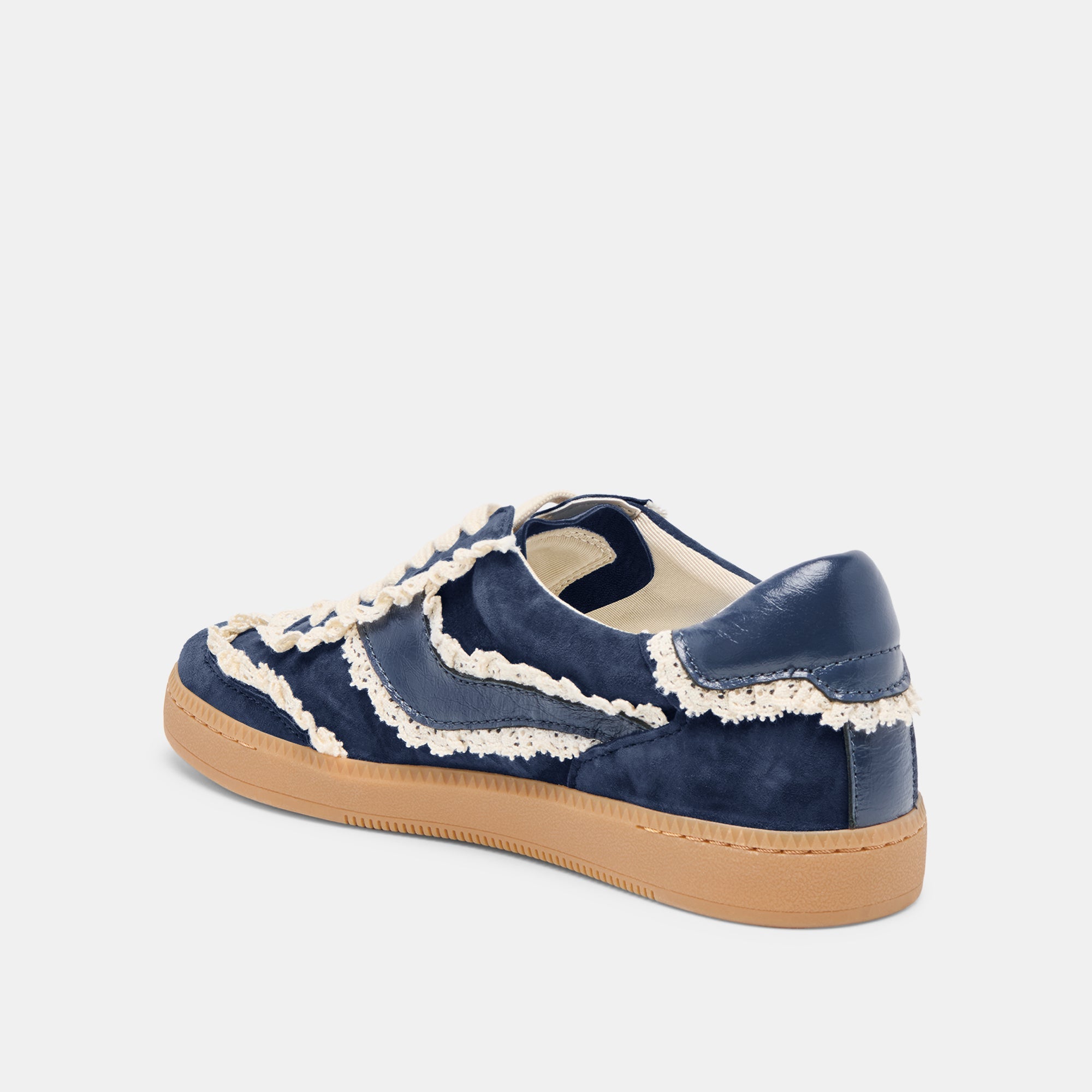 Notice Lace Navy Suede Sneakers | Dolce Vita Women
