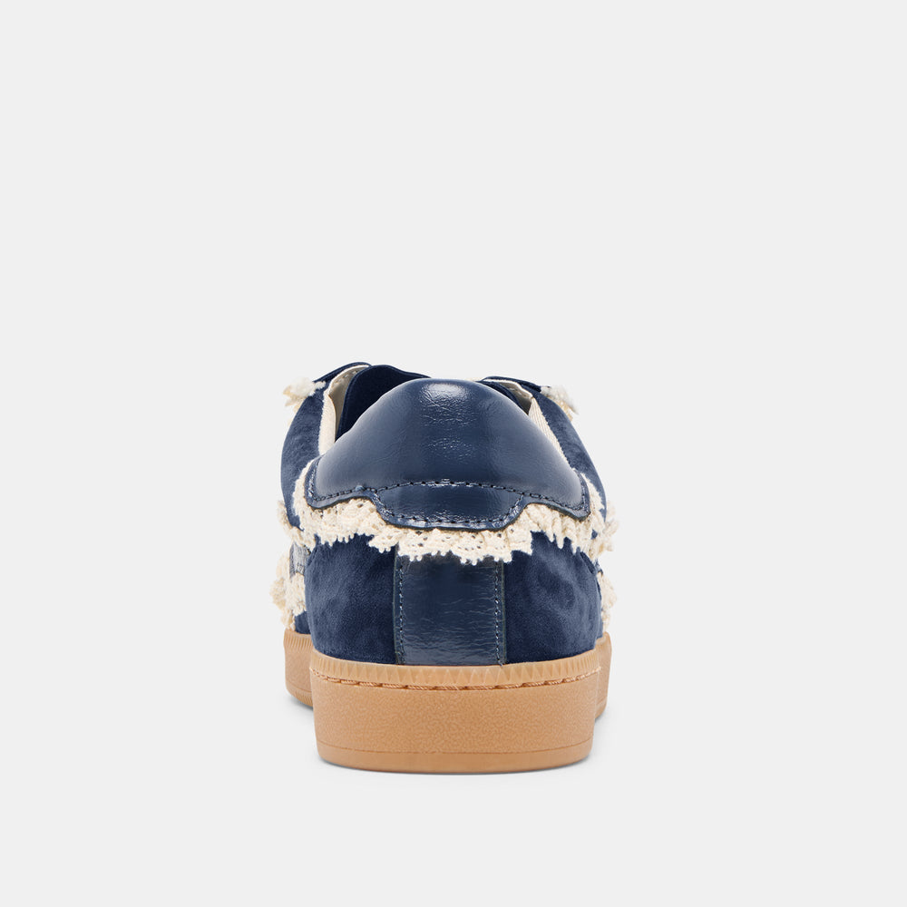 Notice Lace Navy Suede Sneakers | Dolce Vita Women