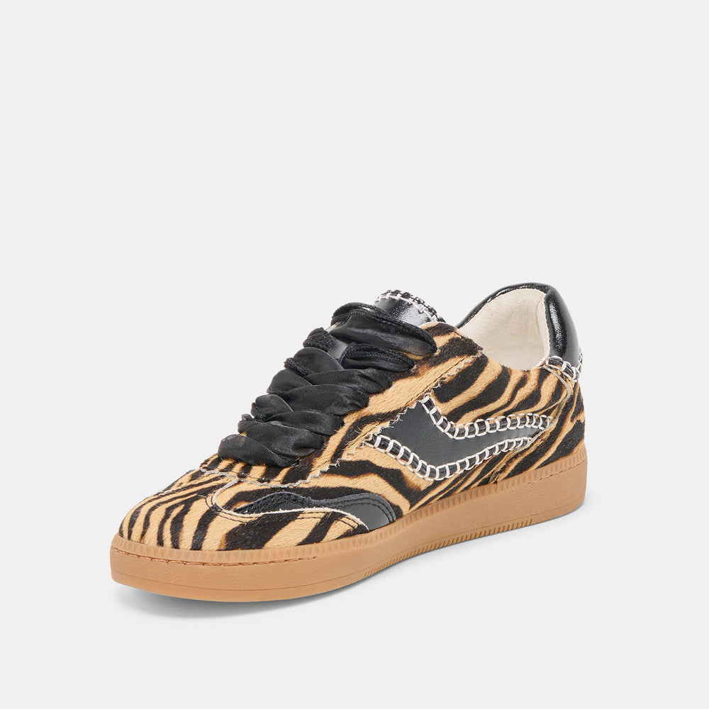 Notice Stitch Tiger Calf Hair Sneakers | Women Dolce Vita
