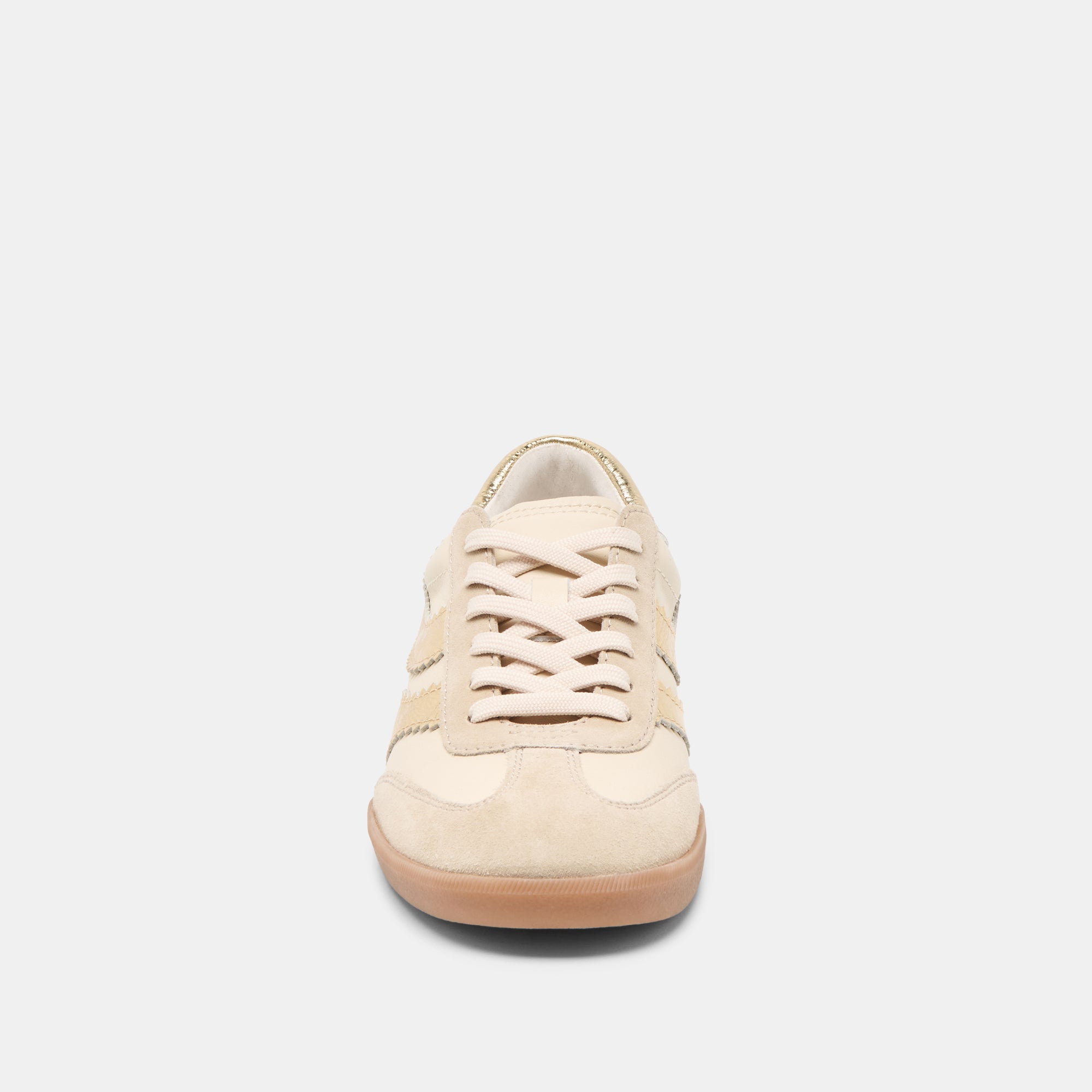 Merit White Gold Leather Sneakers | Dolce Vita Women