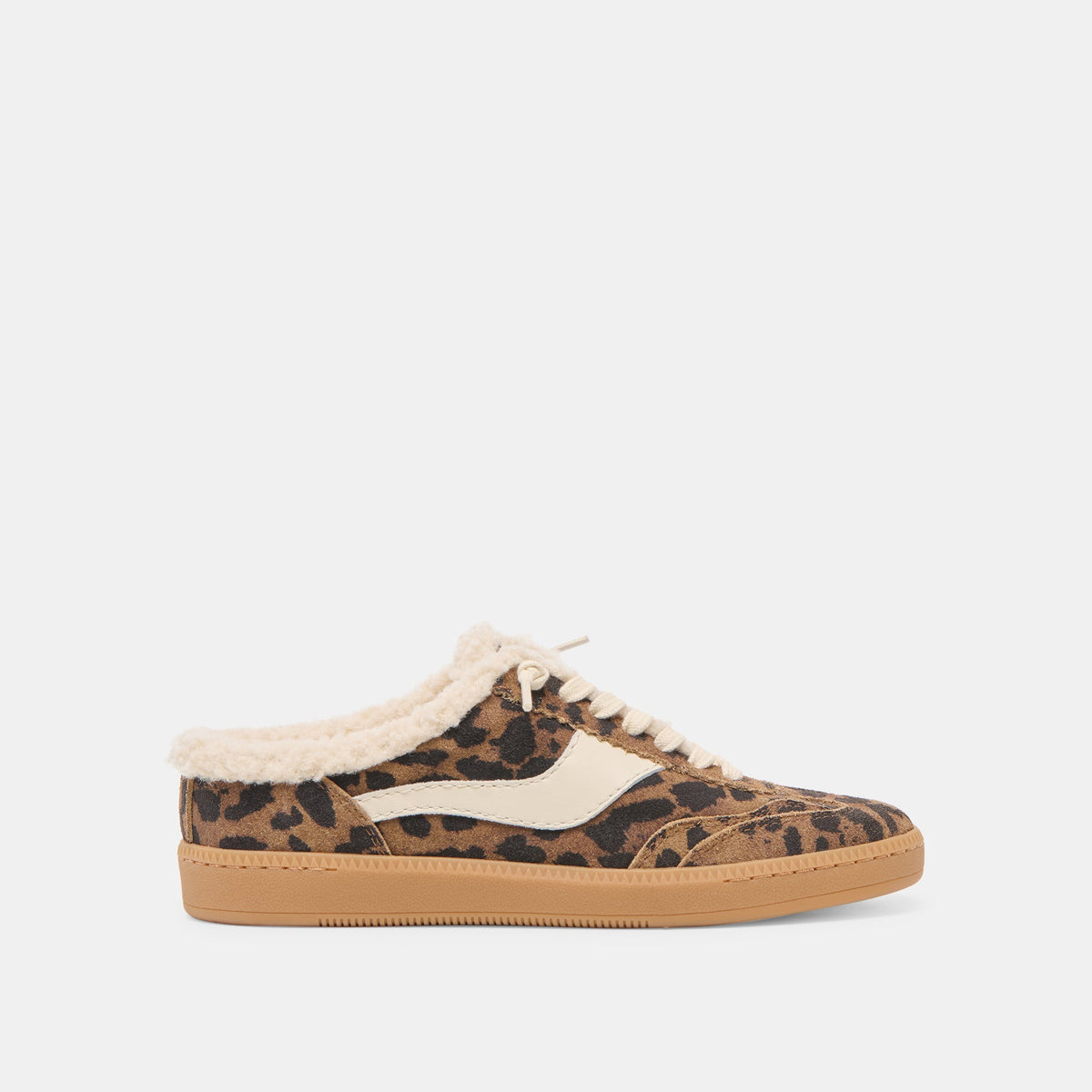 Notice Slide Plush Brown Leopard Printed Suede Sneakers | Dolce Vita Women