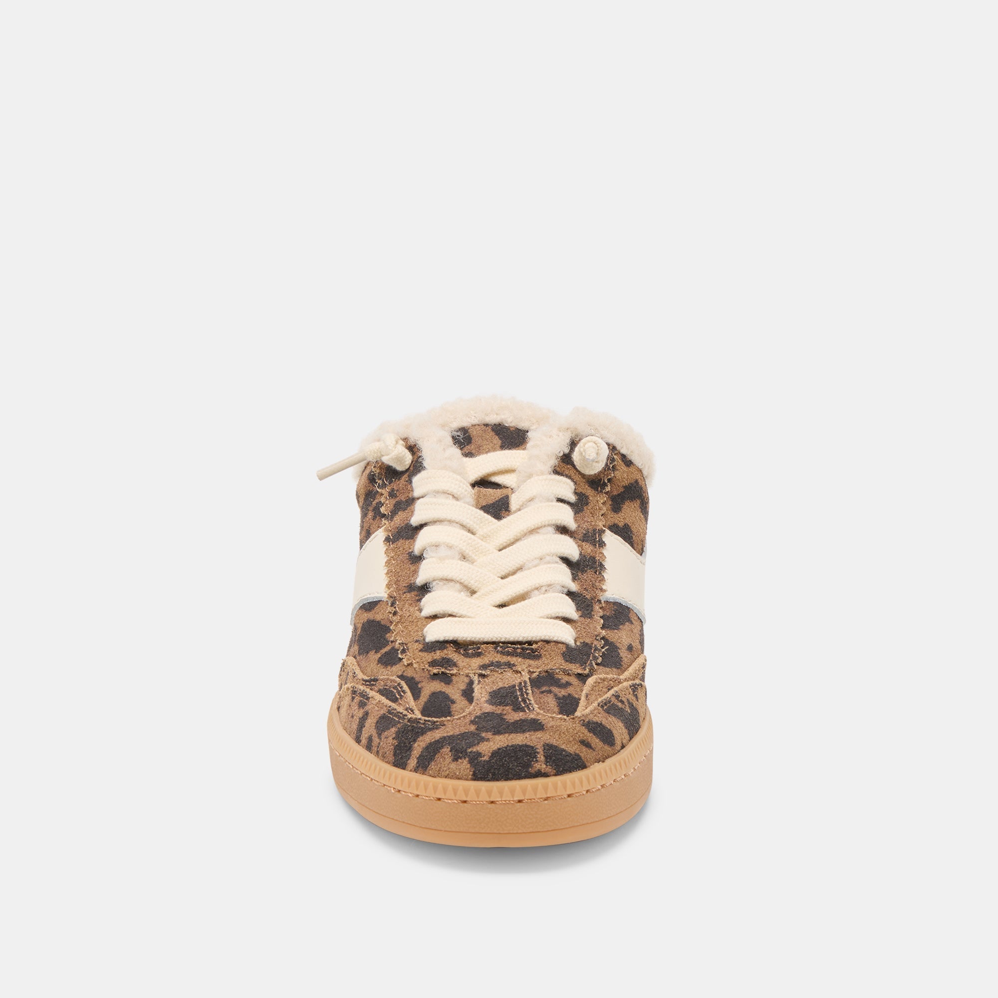 Notice Slide Plush Brown Leopard Printed Suede Sneakers | Dolce Vita Women