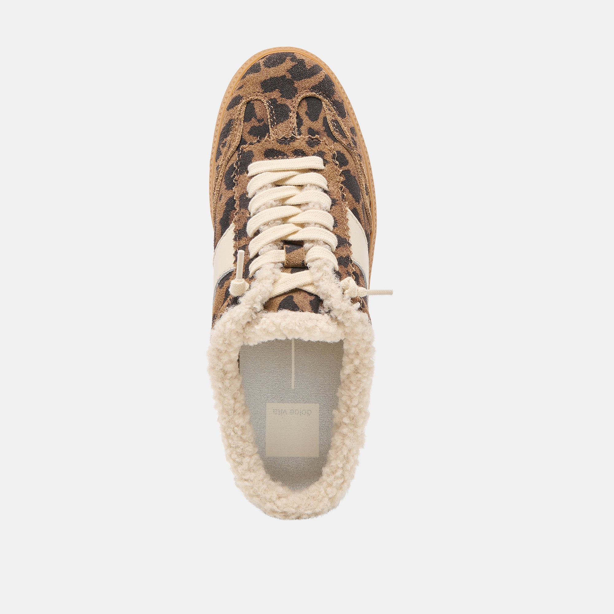 Notice Slide Plush Brown Leopard Printed Suede Sneakers | Dolce Vita Women