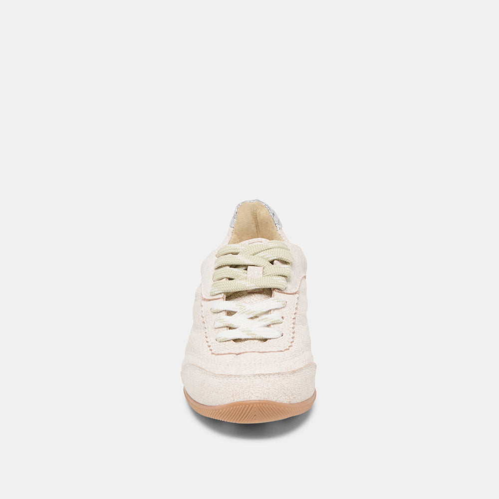 Laini Off White Crackled Leather Sneakers | Women Dolce Vita